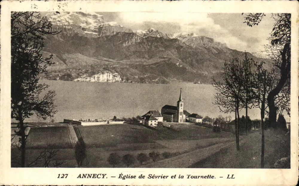 Annecy — Kirche Sévrier und die Tournette — LL - Vorderseite