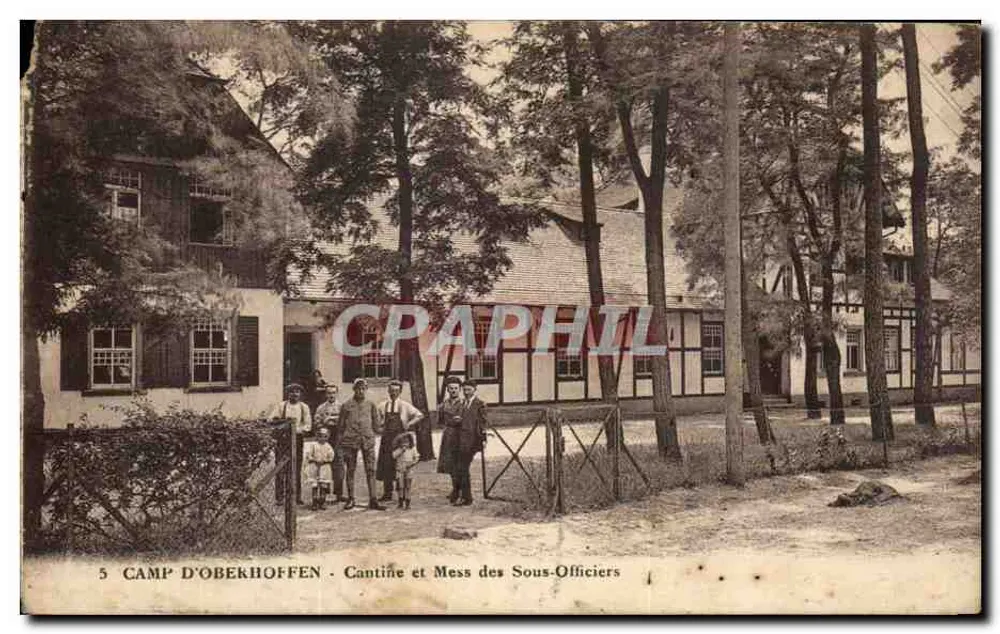 Camp d'Oberhoffen — Kantine und Essensraum der Unteroffiziere — Verleger C. G. Béguin - Vorderseite