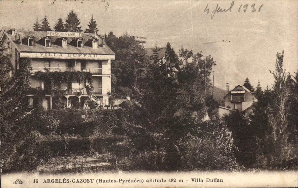 Argelès-Gazost (Hautes-Pyrénées) — Villa Duffau, Familienpension — Nr. 16 - Vorderseite