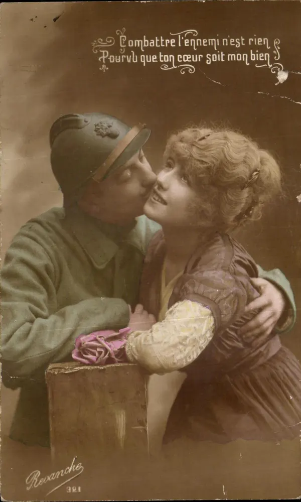 Soldat und Frau — Abschiedsszene — Revanche, n° 321 - Vorderseite