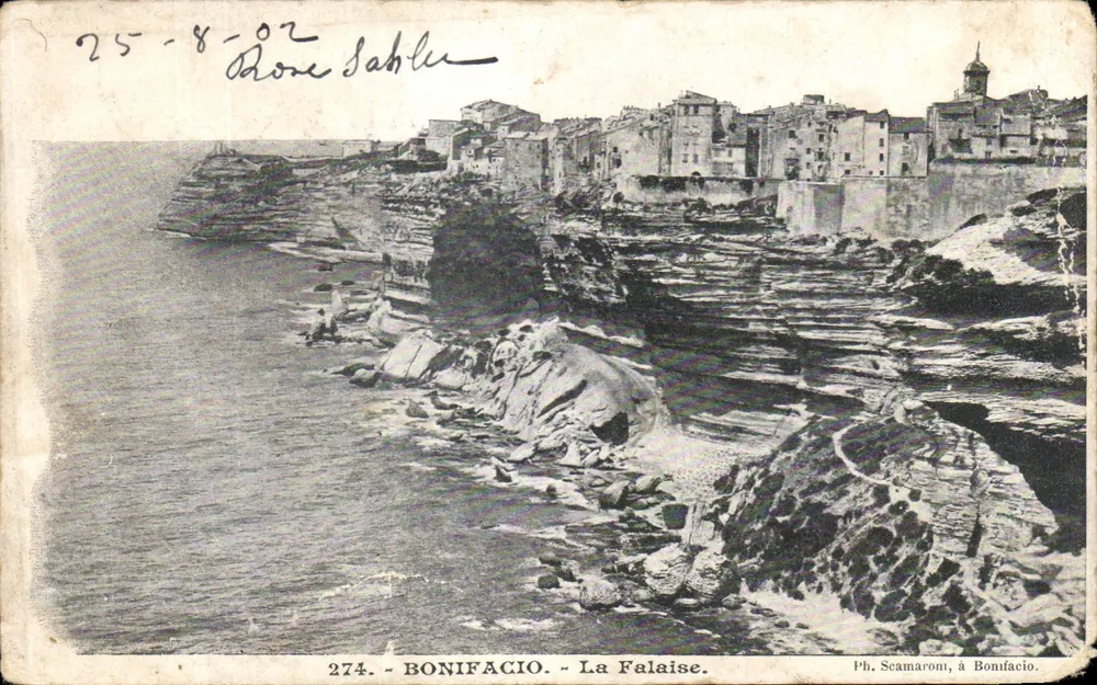 Bonifacio — La Falaise — Ph. Scamaronti, à Bonifacio, n° 274 - Recto