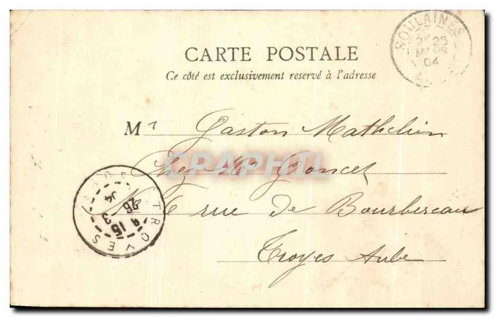 Versailles — Quarto do Rei — B. F. Paris - Verso