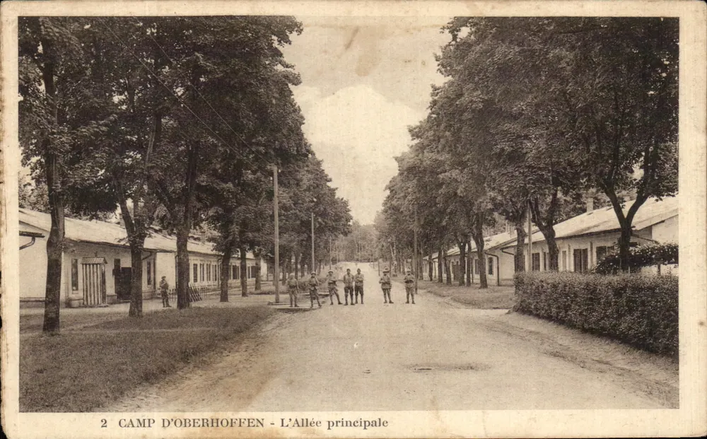 Lager Oberhoffen — Hauptstraße — Verlag Hippmann Ansichtskarte - Vorderseite