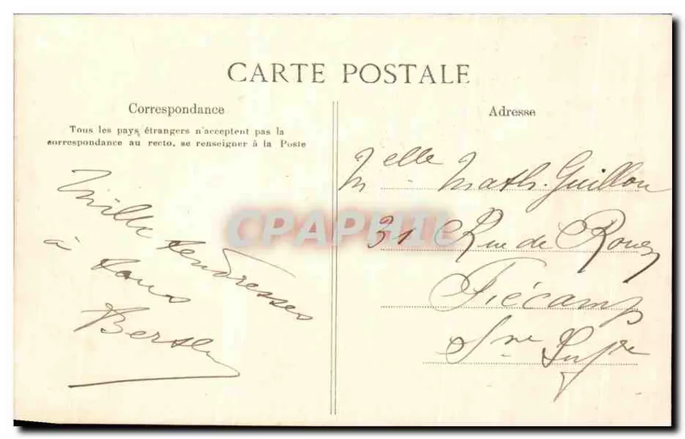 Saint-Pierre-en-Port — Casino — Verlag L.J. Nr. 258 - Rückseite