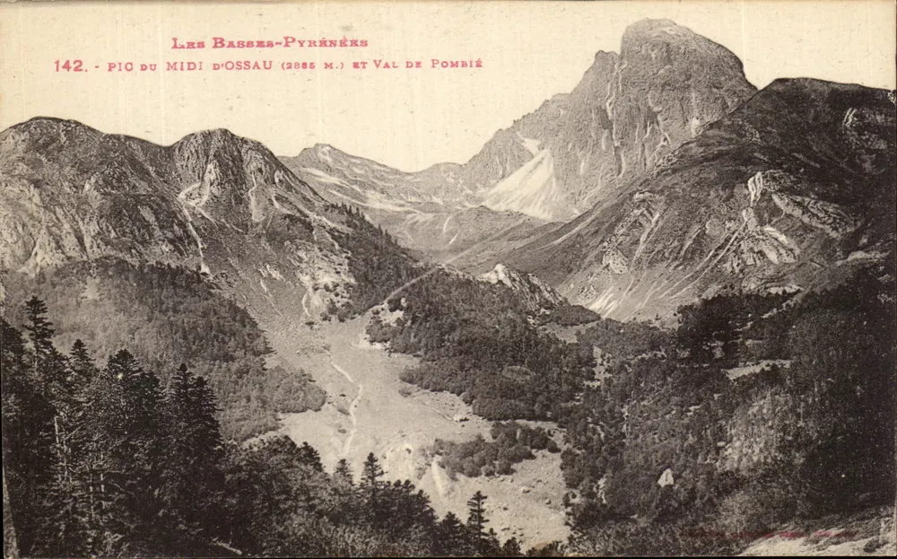 Pic du Midi d'Ossau (2885 m.) und Val de Pombié — Les Basses-Pyrénées — n° 142 - Vorderseite