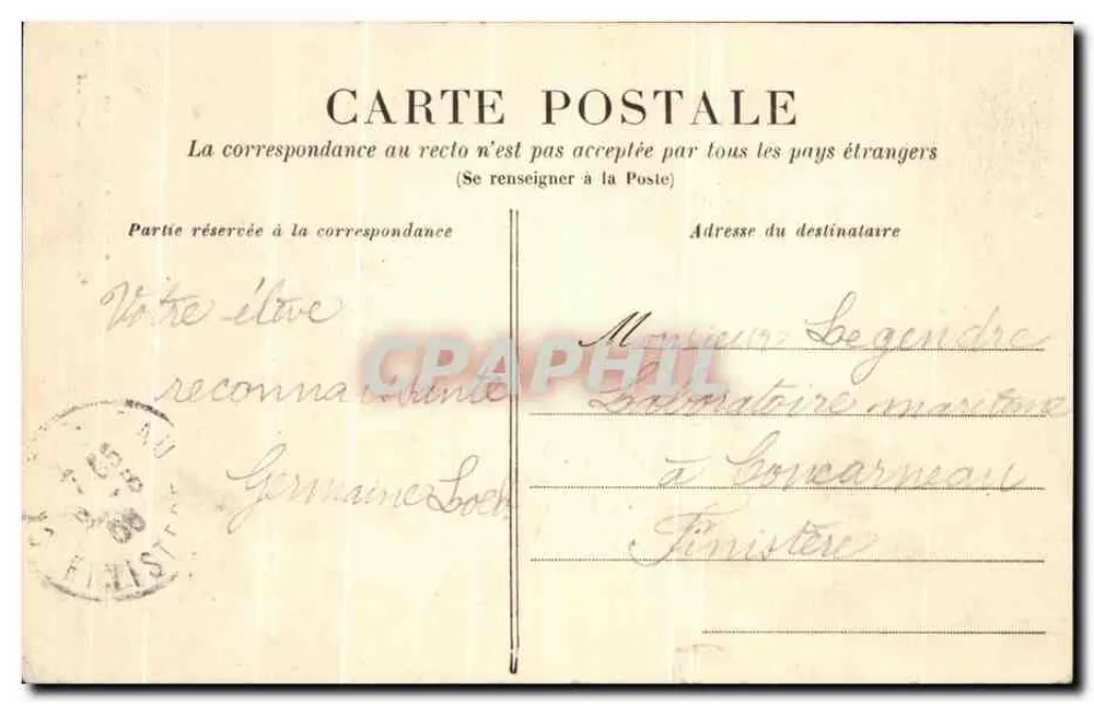Rouen - Catedral — A flecha e as torres — Bromotyplie C.V. - Verso