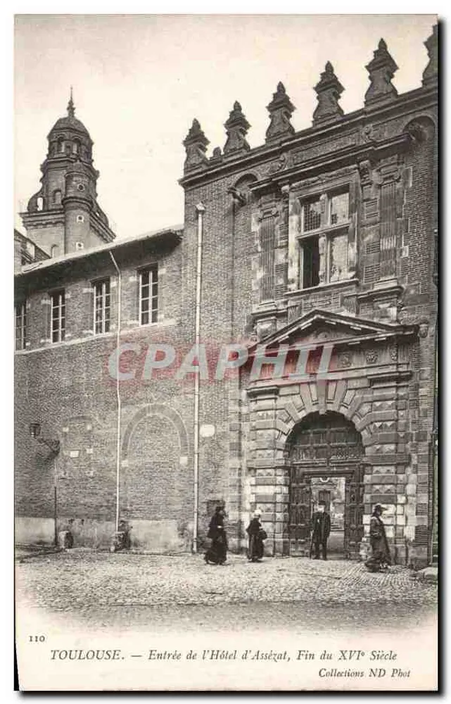 Toulouse — Eingang zum Hôtel d'Assézat, Ende des 16. Jahrhunderts — Collections ND Phot - Vorderseite