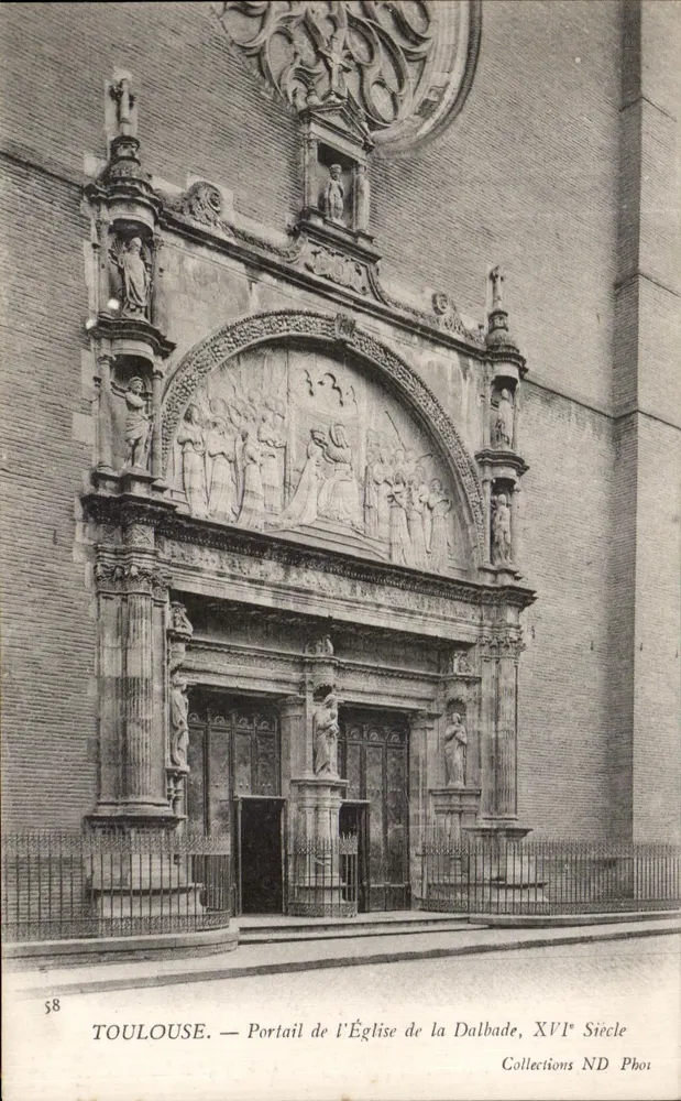 Toulouse — Portal der Kirche Dalbade, 16. Jahrhundert — Sammlung ND Phot - Vorderseite