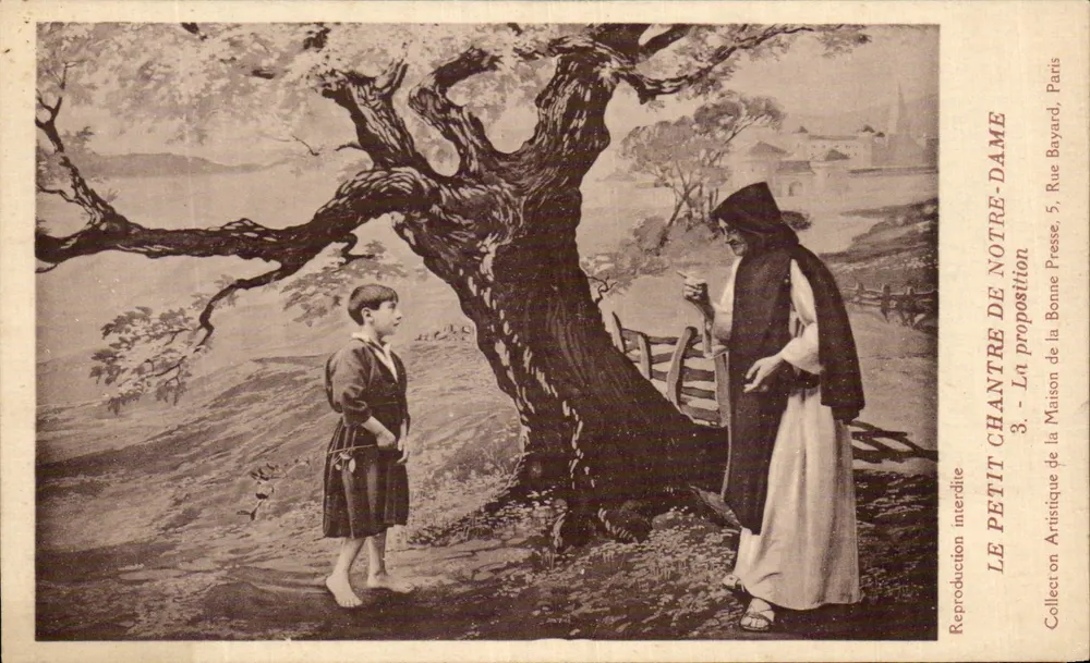 O Pequeno Cantor de Nossa Senhora — A Proposta — Reprodução Artística da Maison Bayard, Paris - Frente