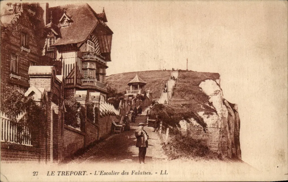 Le Tréport - Le Scale delle Scogliere — LL, n°27 - Recto