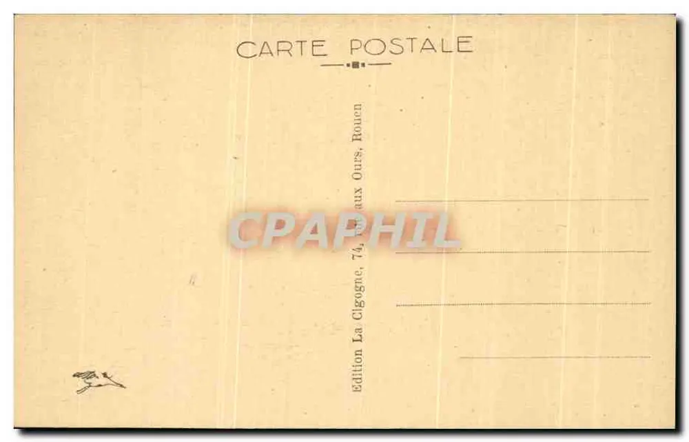 Rouen — A Catedral — Vista geral — Edição La Cligogne, n° 183 - Verso