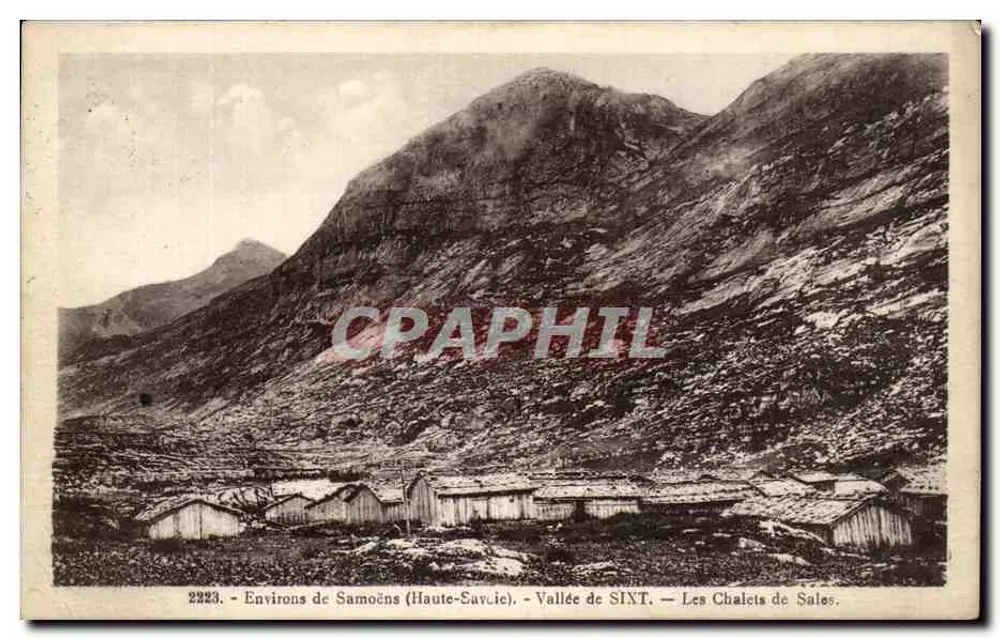 Umgebung von Samoëns (Haute-Savoie) — Tal von SIXT — Die Chalets von Sales — n° 2223 - Vorderseite