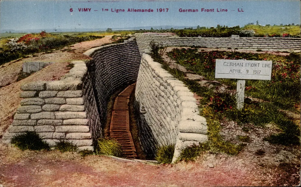 Vimy — 1ª Linha Alemã 1917 — Edição G. Stubbs - Frente