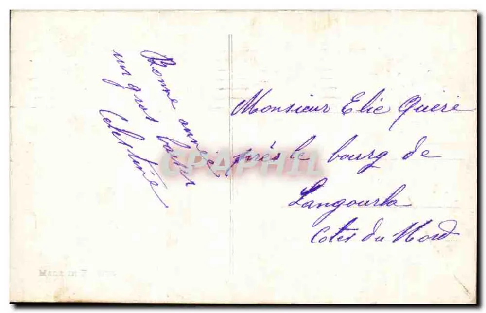 Mädchen mit einem Hölzchenbouquet — Mesange 183 — Verlag Mesange - Rückseite