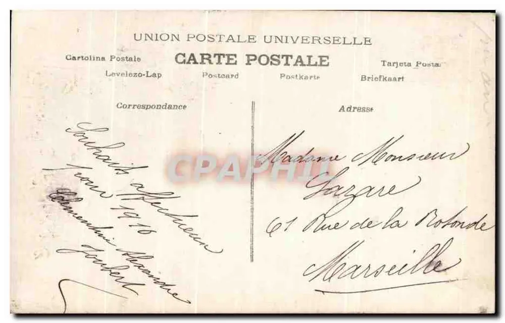 Paar — Frohe Neujahr — J.-N. Paris - Rückseite
