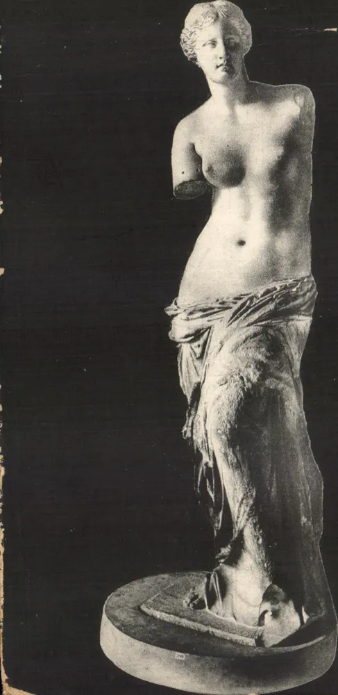 Vênus de Milo — estátua antiga — Edições Atenas - Frente