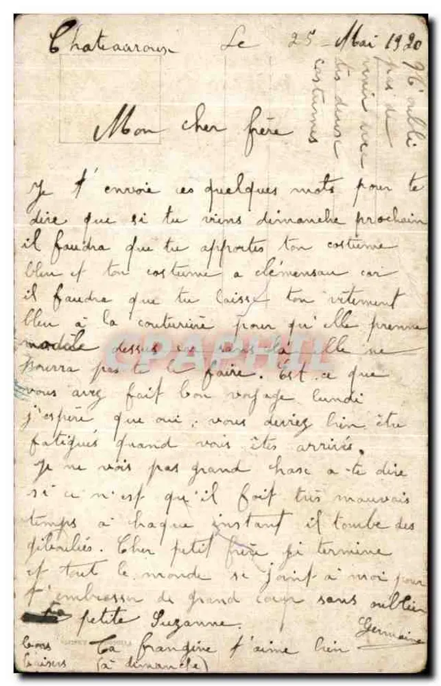 Enfants néerlandais jouant — scène champêtre avec moulin à vent — éditeur DE DAVY - Verso
