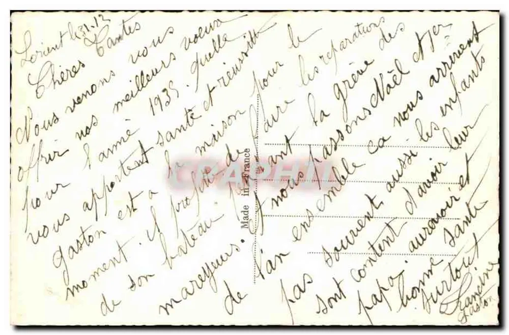 Família — cena de Natal — S.P.O.L. n° 4724 - Verso