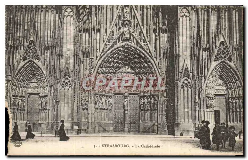 Strasbourg — La Cathédrale — éditeur imprimeur non visible, n°3 - Frente