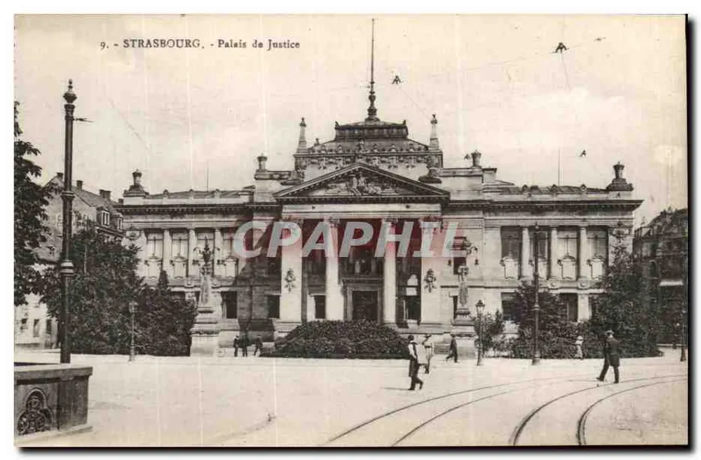 Estrasburgo - Palácio de Justiça — editor não identificado, n° de série 9 - Frente