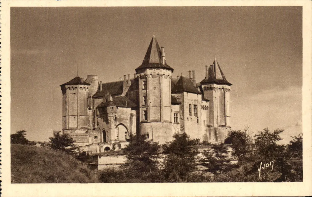 Castillo de Saumur — Los Castillos de la Loira — Ediciones d'Arte WQN, París - Anverso