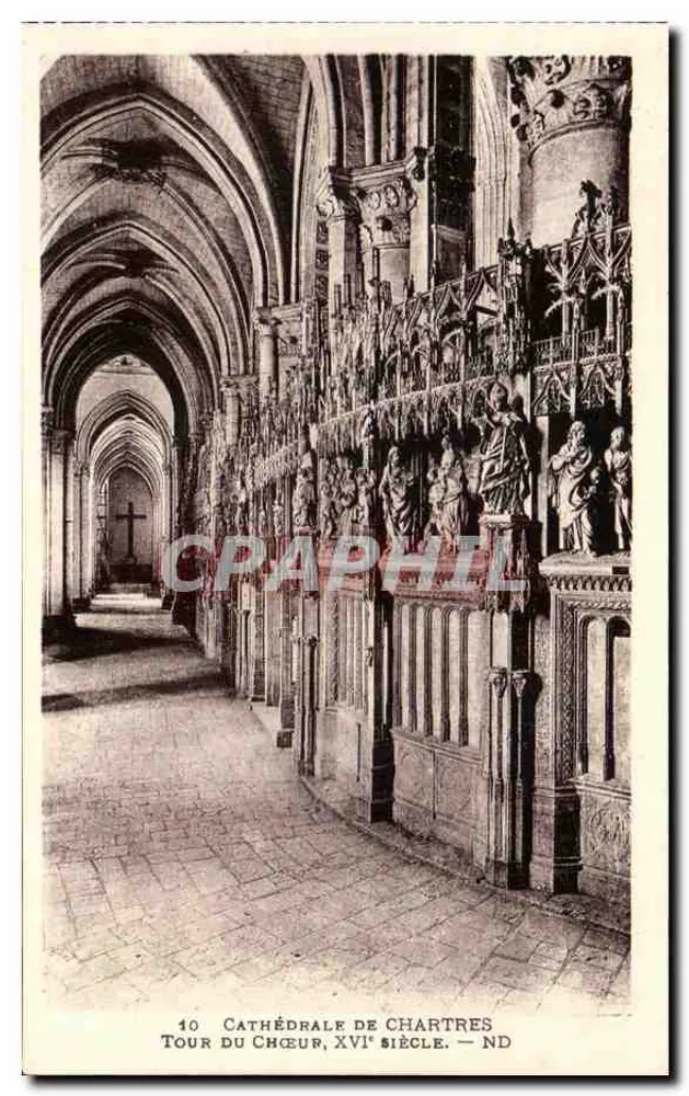 Catedral de Chartres — Torre do Coro, século XVI — ND - Frente