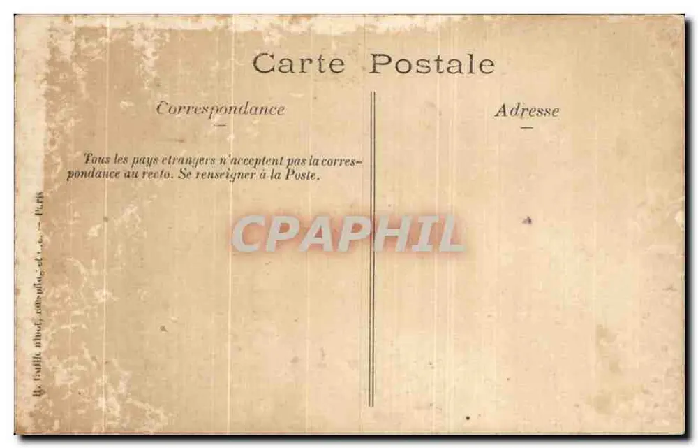 Intérieur d'une église — autel avec statue de la Vierge — éditeur non visible - Verso