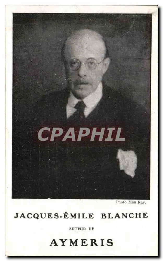 Jacques-Émile Blanche — Autor de Aymeris — Foto Man Ray - Frente