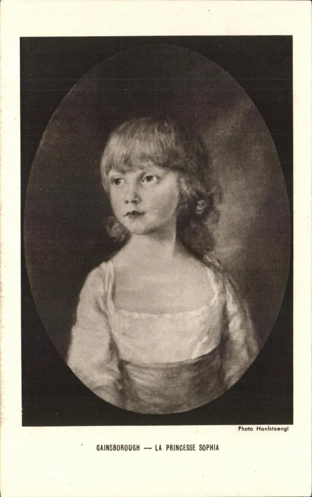 Gainsborough — A Princesa Sophia — Foto Hanfstaengl - Frente
