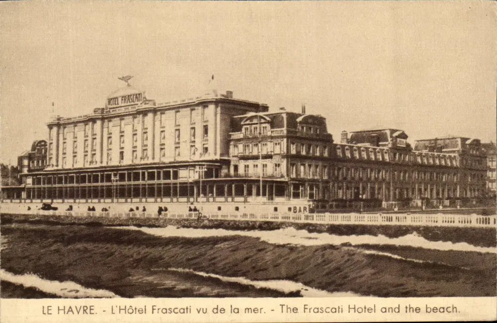 Le Havre - Das Hotel Frascati aus Sicht vom Meer — Alb. Jarach - Vorderseite