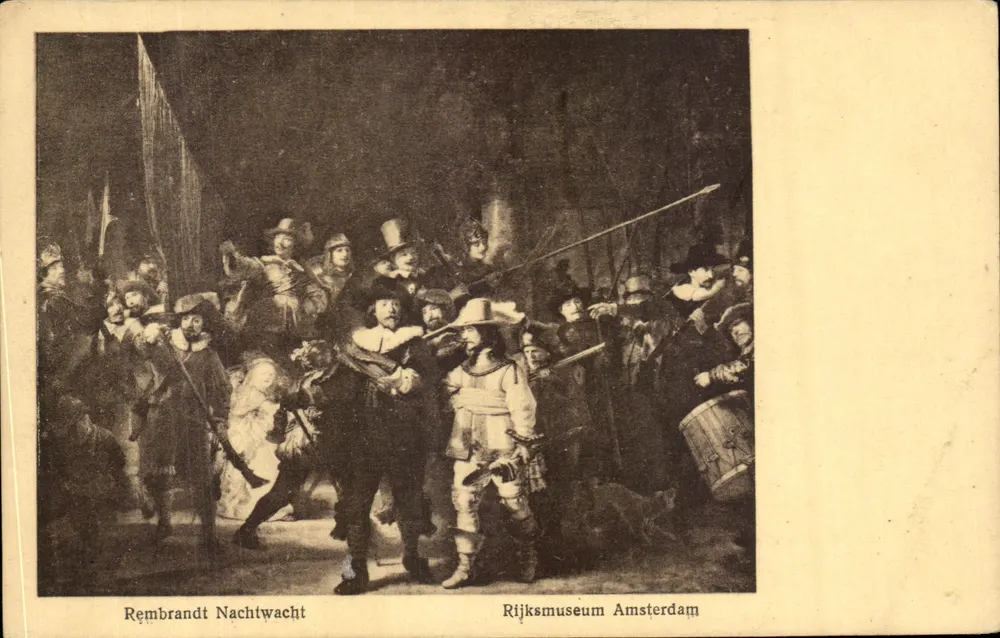 Die Nachtwache von Rembrandt — Rijksmuseum Amsterdam — Ausgabe W. T. Tellers - Vorderseite