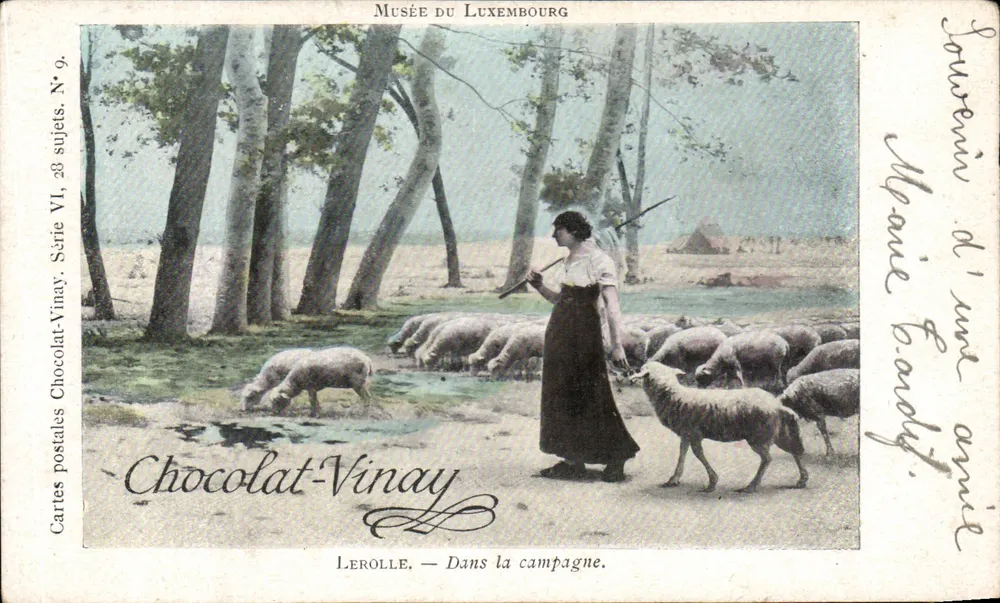 Lerolle — Auf dem Land — Chocolat-Vinay, Serie VI, N° 9 - Vorderseite