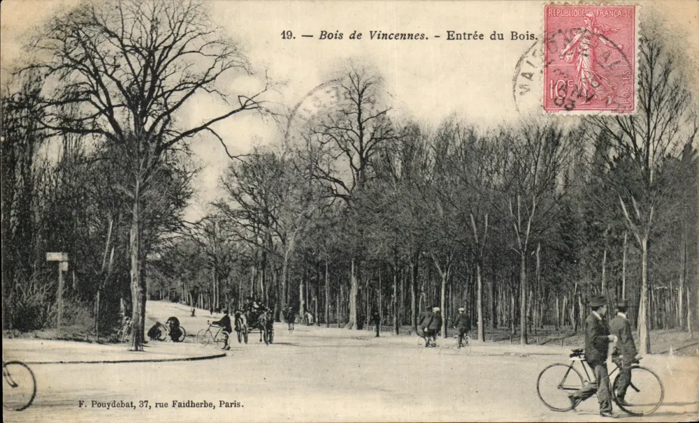 Bois de Vincennes — Eingang zum Bois — F. Pouydebat, 37 rue Faidherbe, Paris - Vorderseite