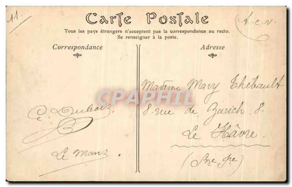 Saint-Ceneri-le-Gerei, die Kapelle — die Mancelle-Alpen — unbekannter Verlag, Nr. 99 - Rückseite