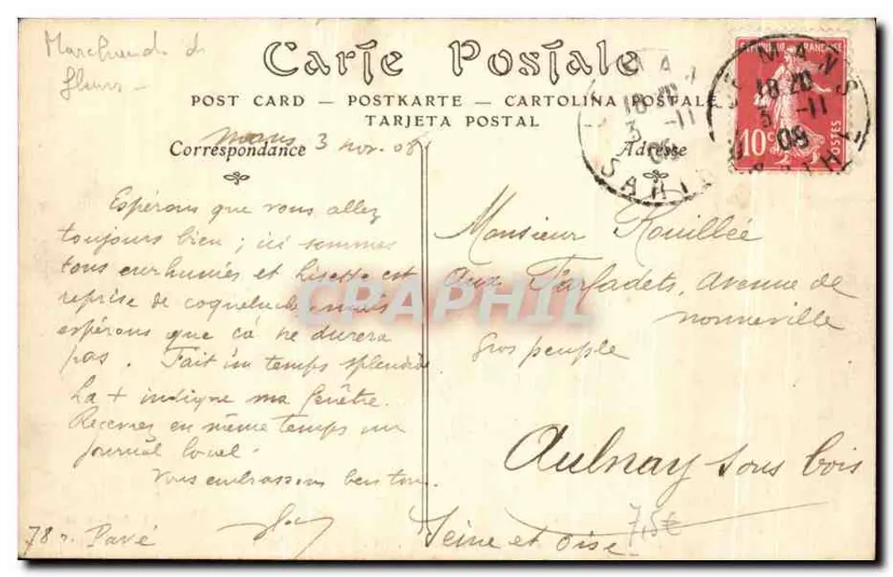 Le Mans — A Bolsa do Comércio e o Hotel das Postas — L. Joniaux, editor - Verso