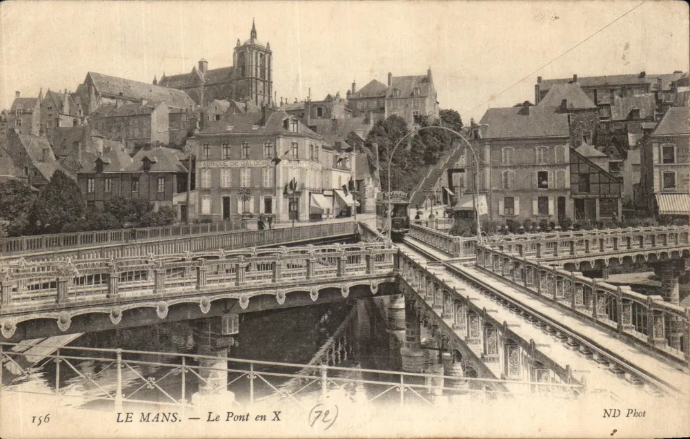 Le Mans — O Ponte em X — ND Phot - Frente