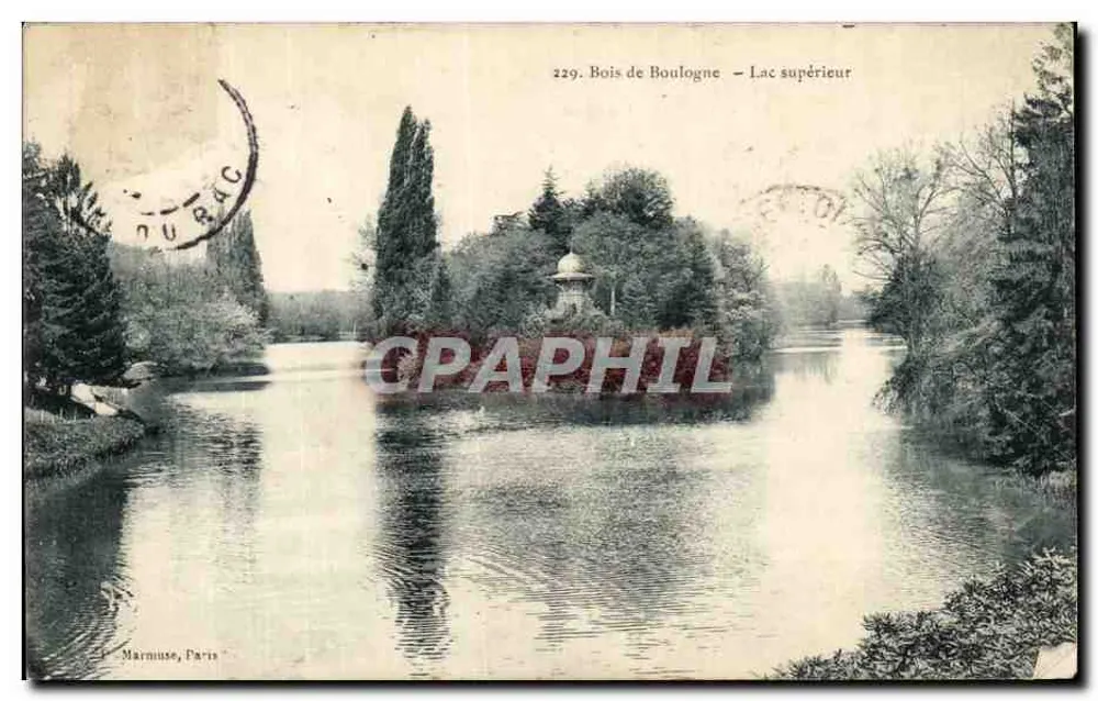 Bois de Boulogne — Oberer See — Marmouse, Paris - Vorderseite