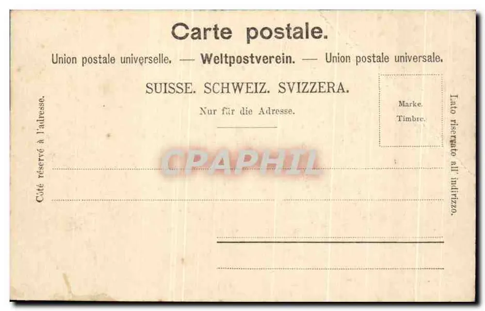 Genf — Place des Alpes und der Montblanc — Verlag A la Dégringolade Grand Bazar, n° 5152 Dép. - Rückseite