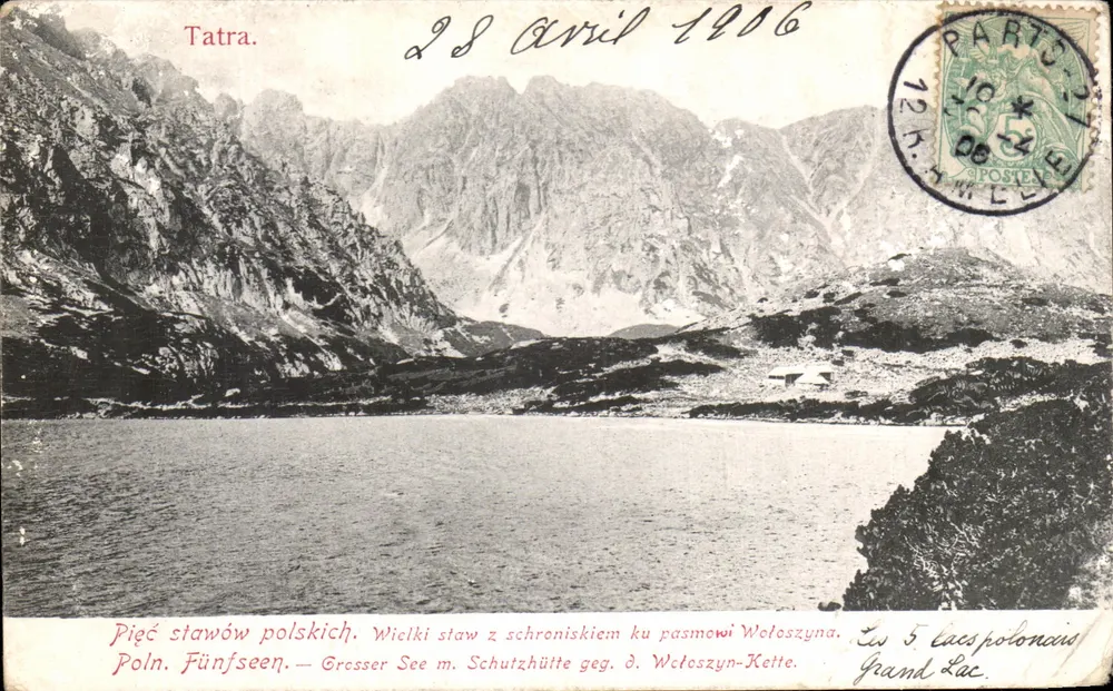 Piek Stawów Polskich — Grand Lac — Verlag Nahlad Edw. Feltzingern, n° 817 - Vorderseite