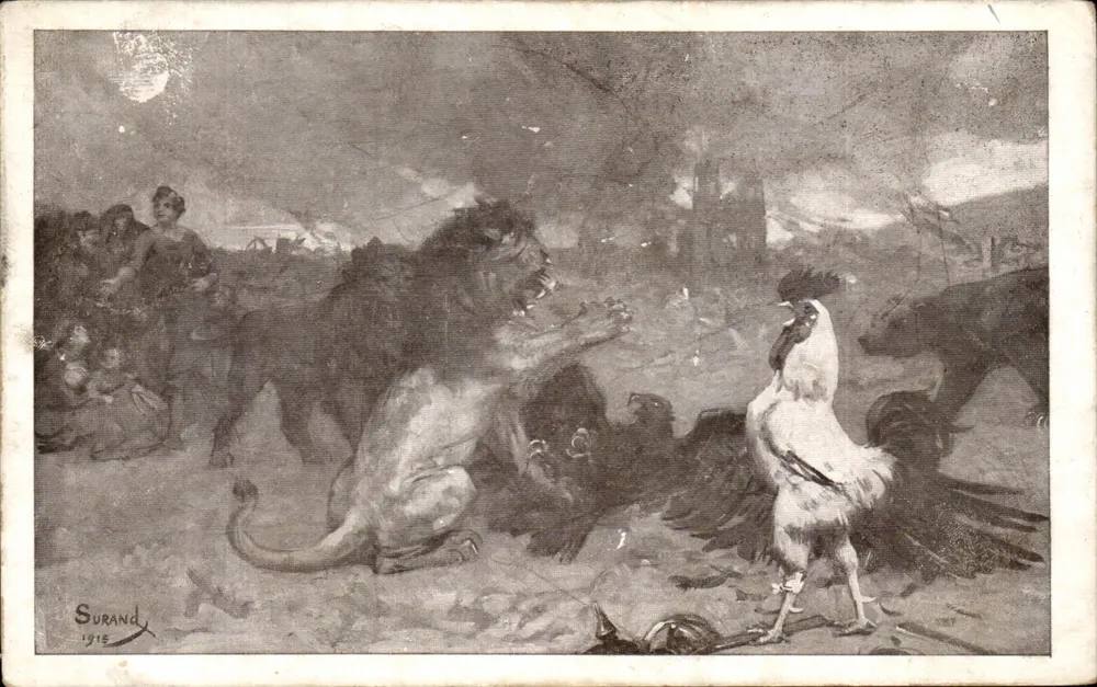 Combate do leão e do galinha — Surand 1915 - Frente
