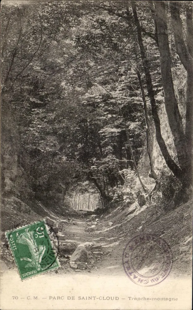 Parc de Saint-Cloud — Tranche-montagne — C.M. 70 - Frente