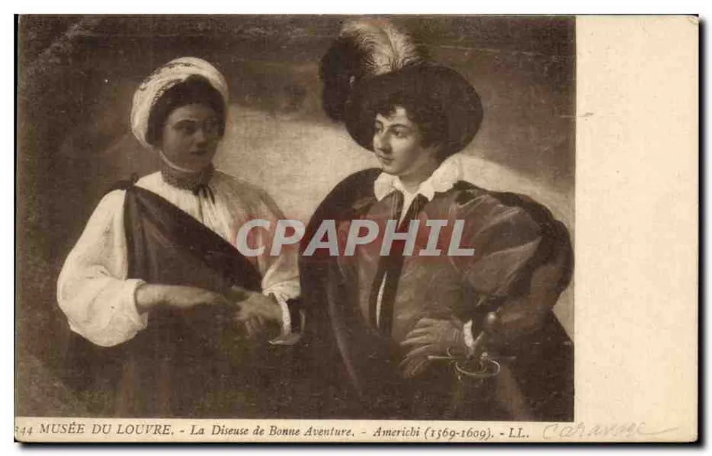 Musée du Louvre — Die Wahrsagerin — Amerighi (1569-1609) — LL. Caranne - Vorderseite