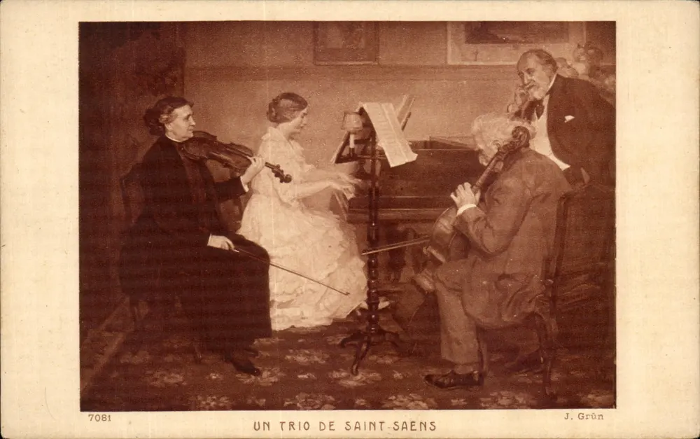Ein Trio von Saint-Saëns — J. Grün — n° 7081 - Vorderseite