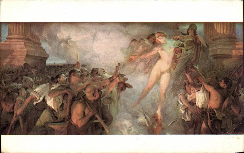 Das Glück geht vorüber — Salon 1912 — Impr. J. Lapina, Paris - Vorderseite