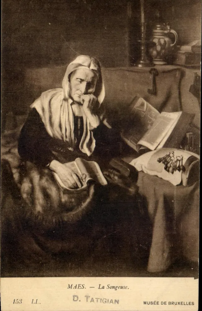 Die Träumerin — D. Tatigian — Museum von Brüssel - Vorderseite