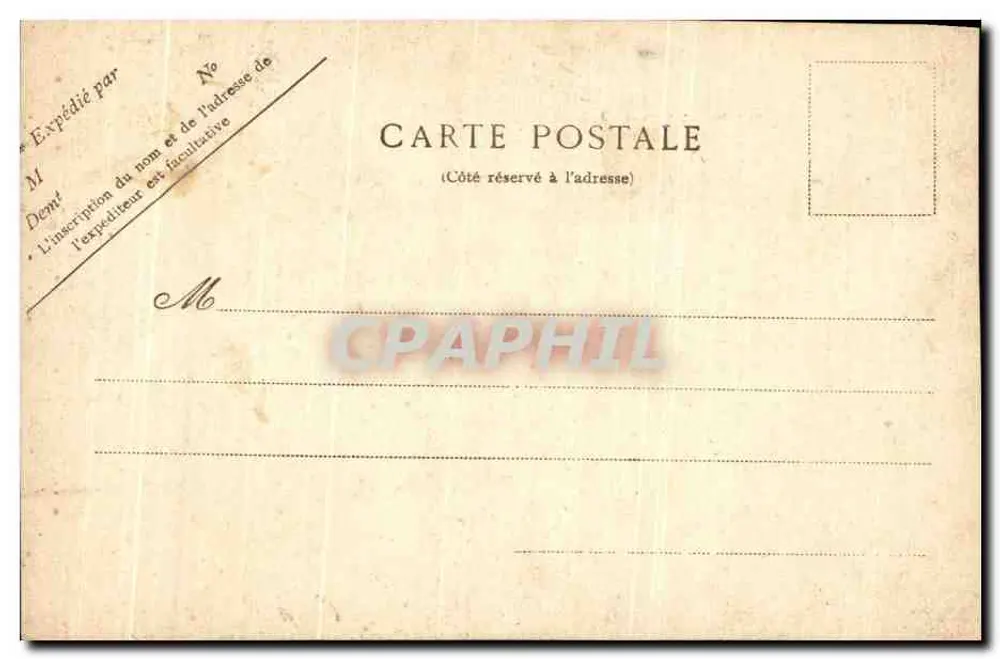 Aimée Faure — Szene im Theater L'Alcazar — Verleger/Drucker nicht sichtbar - Rückseite