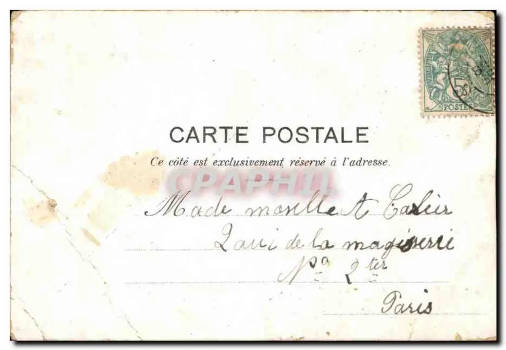 Trois enfants — scène de studio — éditeur L.V.A. CH. MARY - Rückseite