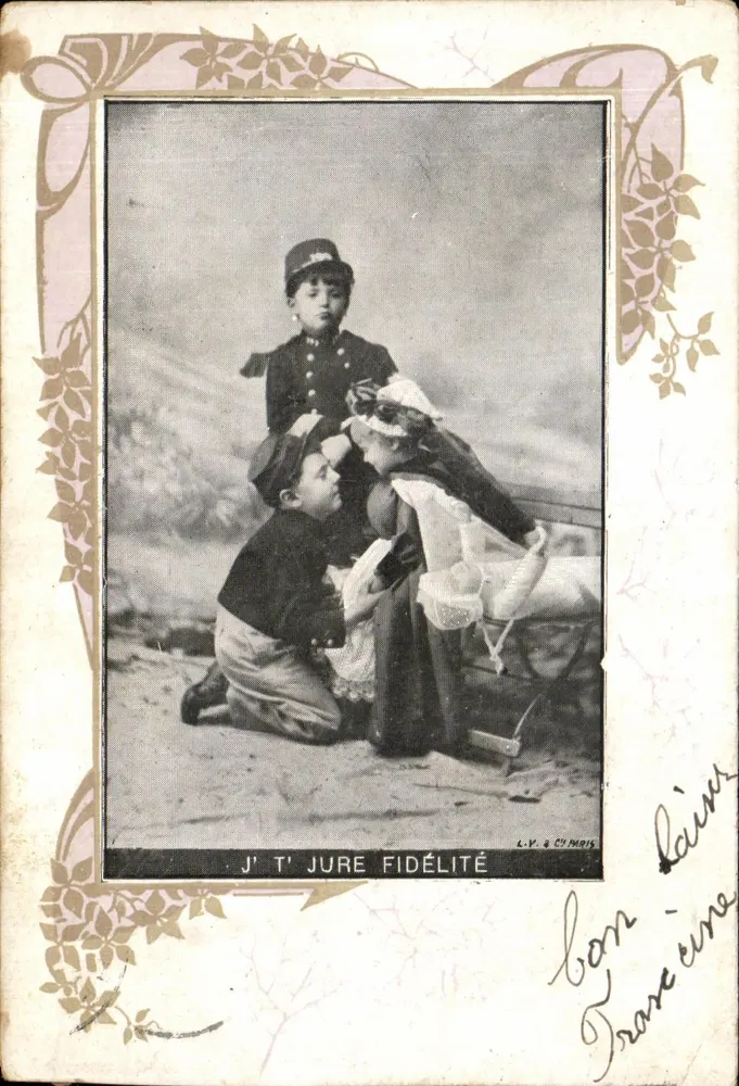Enfants en scène de serment — J' T' JURE FIDÉLITÉ — L.V. & Cie PARIS - Vorderseite
