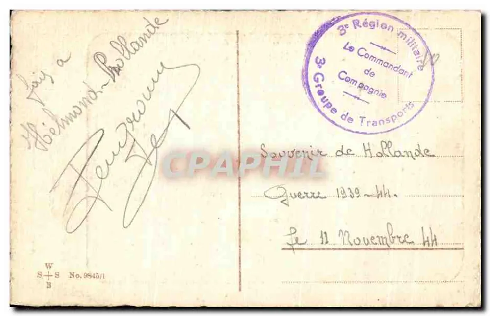Jesus Cristo com carneiros — Lembrete da sua H. Comunhão — editor não visível - Verso