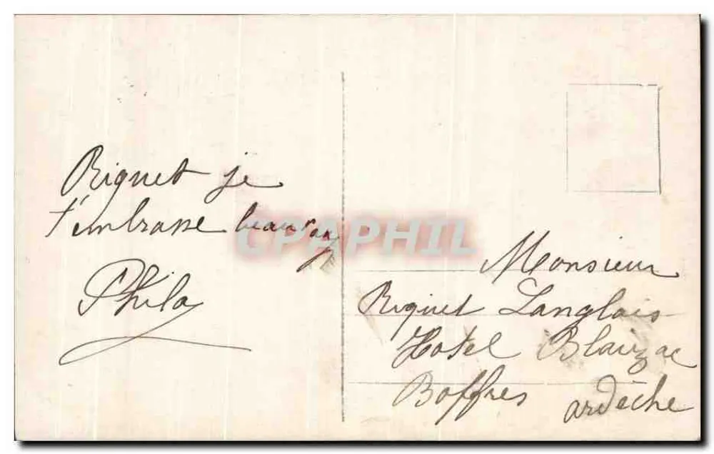 Zwei Kinder — Junge in Seemannsanzug und Mädchen in gestreifter Kleidung — Verlag REX n°4166 - Rückseite
